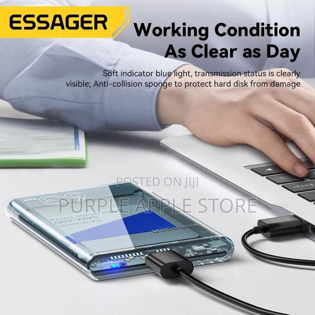 Essager 2.5 Inch Sata 3.0 Ssd / Hdd Enclosure (Usb 3.0) - thumbnail 2