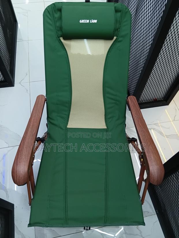 Green Lion Mafer Adjustable Camping Chair In Green. - thumbnail 4
