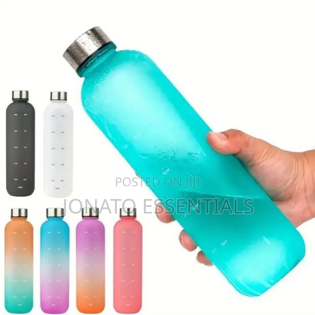 Gradient Motivational Water Bottle With Time Marker 1l - thumbnail 4