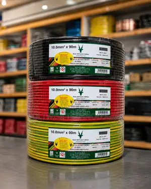 East African Cables 10mm Single Core Cable 90m –Copper Electrical Wire