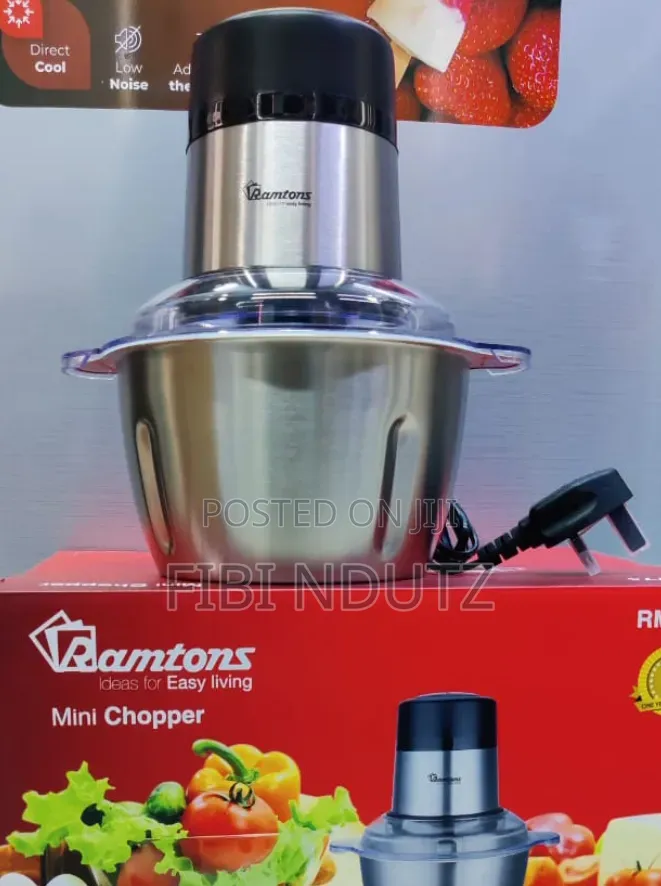 Ramtons Mini Chopper/2l Stainless Steel Ramtons Chopper Machine