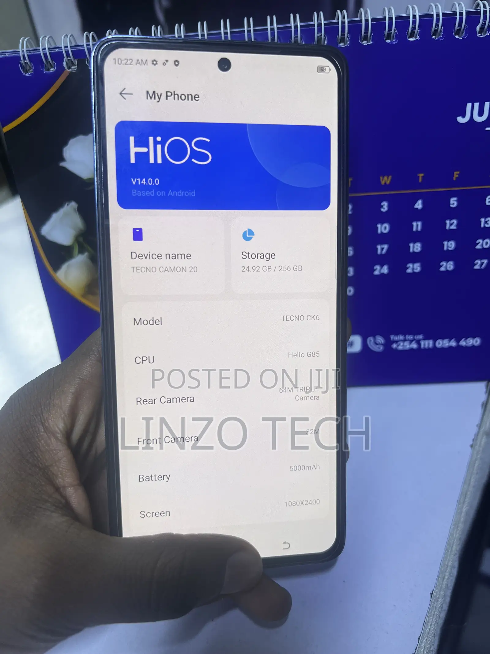 Tecno Camon 20 256 GB Blue