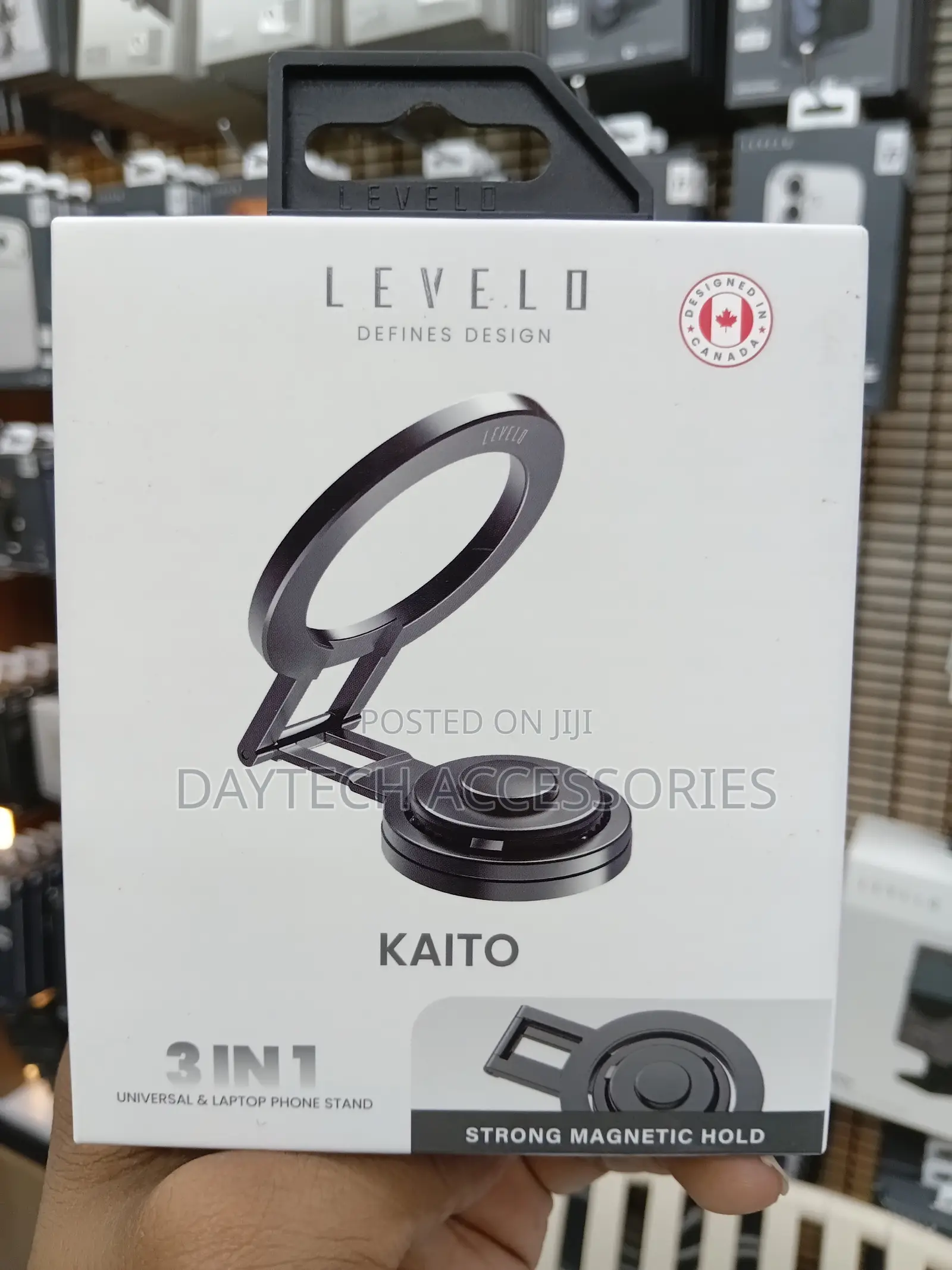 Kaito 3 in 1 Magsafe Laptop Phone Holder 360° Disc Rotation.