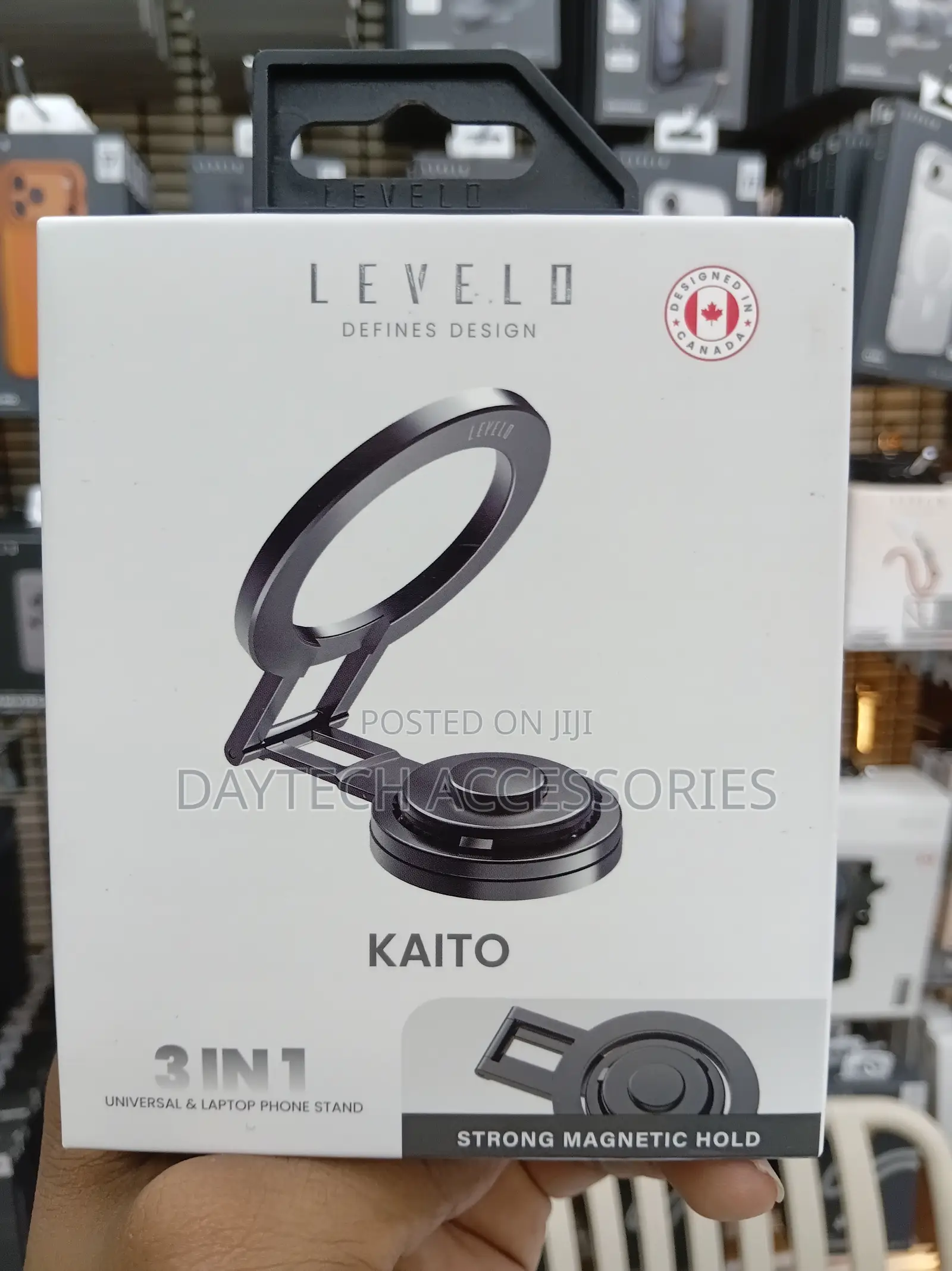 Kaito 3 in 1 Magsafe Laptop Phone Holder 360° Disc Rotation.