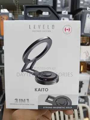 Kaito 3 in 1 Magsafe Laptop Phone Holder 360° Disc Rotation.
