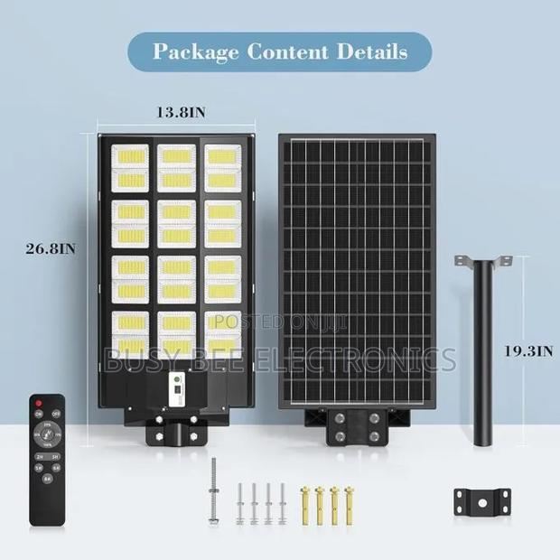 Solar Light 3000w Solar Street Lights Outdoor – Solar Lights - thumbnail 3