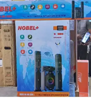 Tall Boy Nobel Speakers-Bt Hometheare-55000w Pmpo- Nb 2080