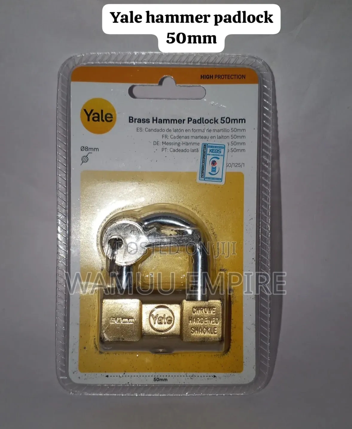 Yale Hammer Padlock 50mm