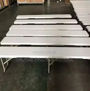 Outdoor Bench; Heavy Duty Plastic Folding Bench With Carry Handle