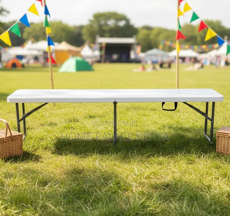 Outdoor Bench; Heavy Duty Plastic Folding Bench With Carry Handle