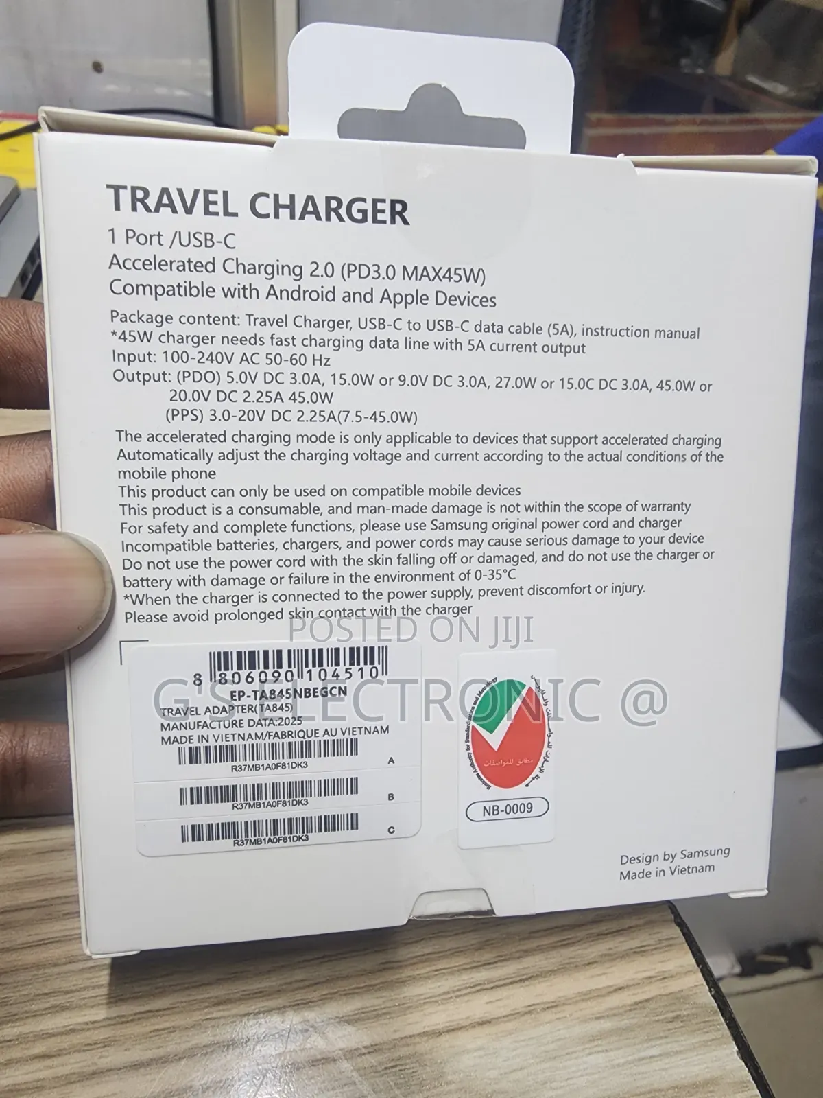 Samsung S24 45w Fast Charger