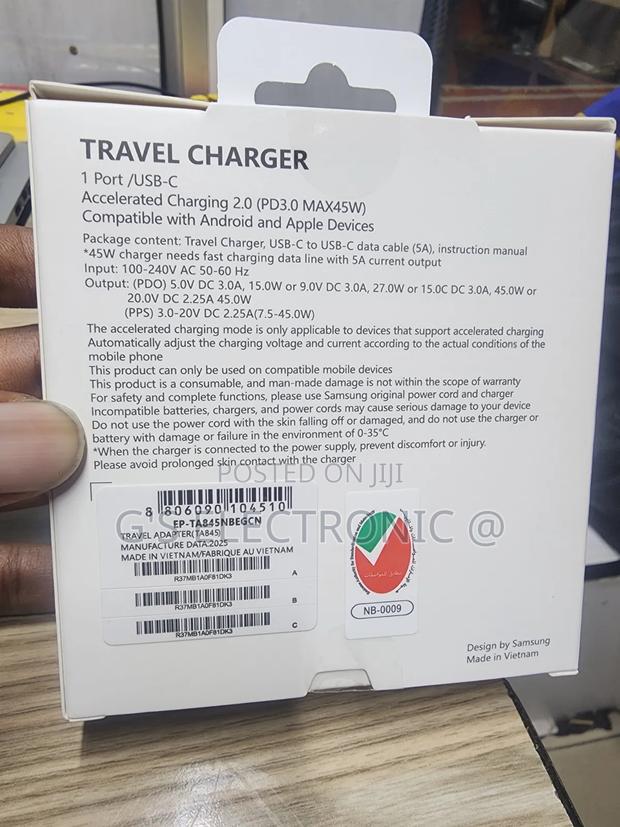 Samsung S24 45w Fast Charger - thumbnail 2