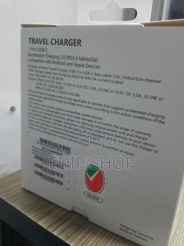45w Samsung C to C Charger - thumbnail 2