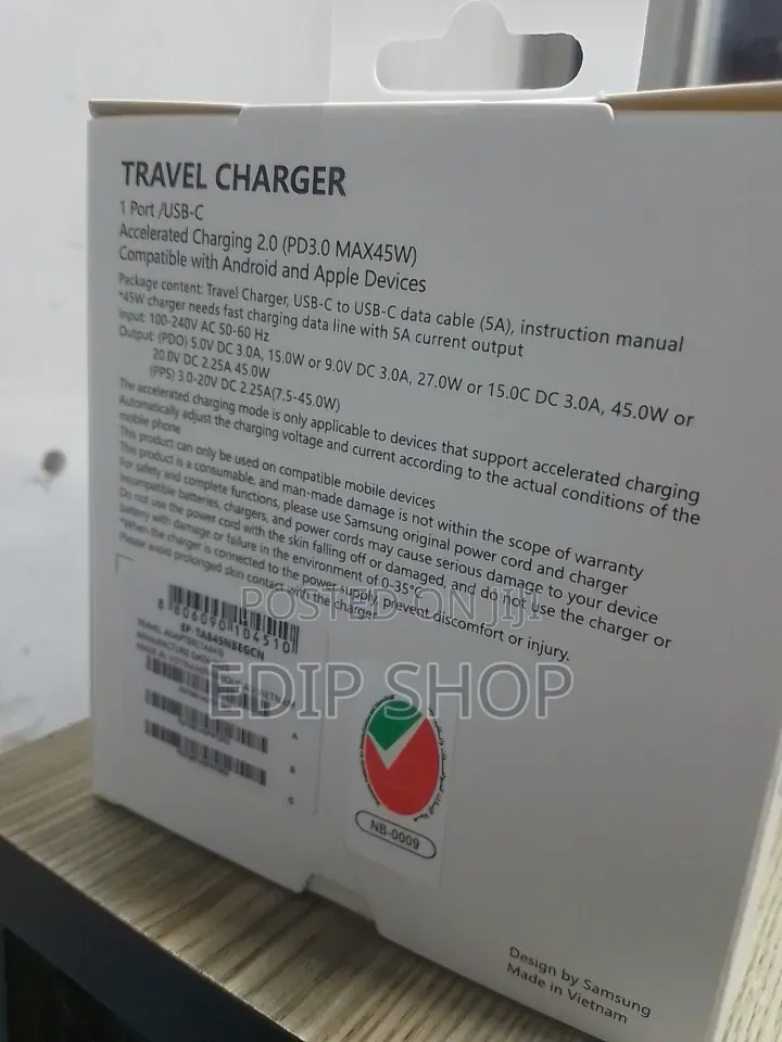 45w Samsung C to C Charger