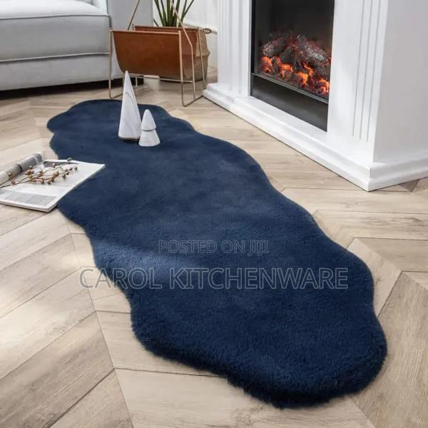 Faux Rabbit Fur Runner Rug Bedside Mat - thumbnail 2