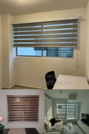 Modern Charcoal Dual-Layer Shades