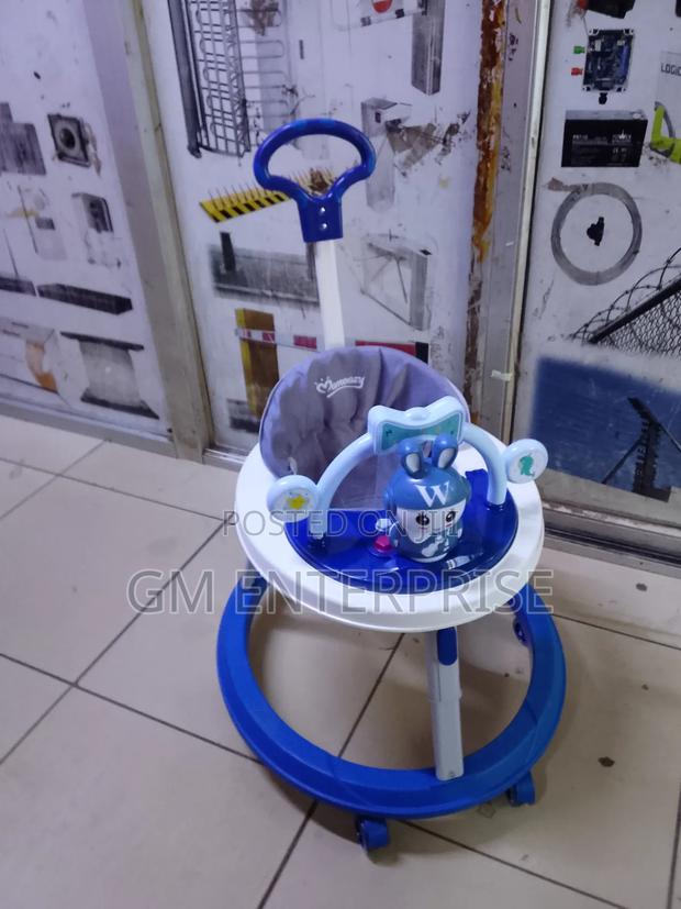 Adjustable Height Baby Walker With Push Handle