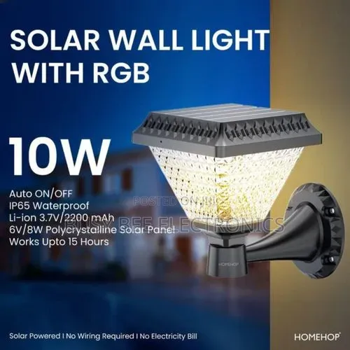 Solar Light Led Main Gate Light for Home Outdoor Garden