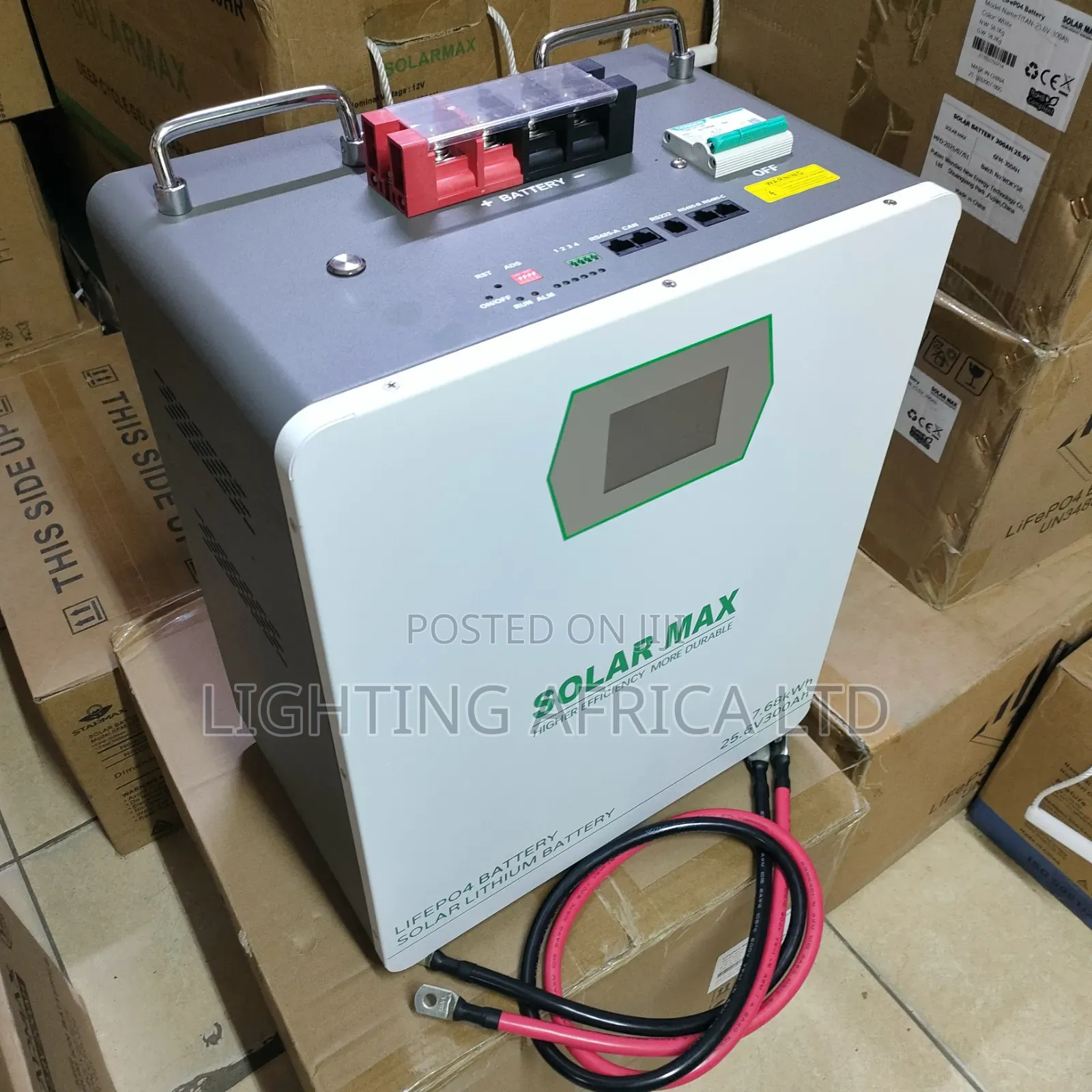 Lithium Solar Battery 7.69kwh - 25.6v(300ah)Suitable for Home Off-Grid