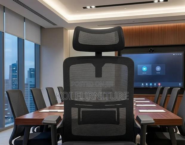 Office Chairs; Headrest Adjustable High Back Ergonomic Office Chair - thumbnail 5