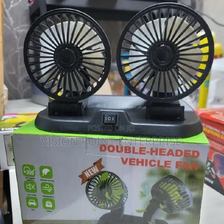 Double Headed Vehicle Fan
