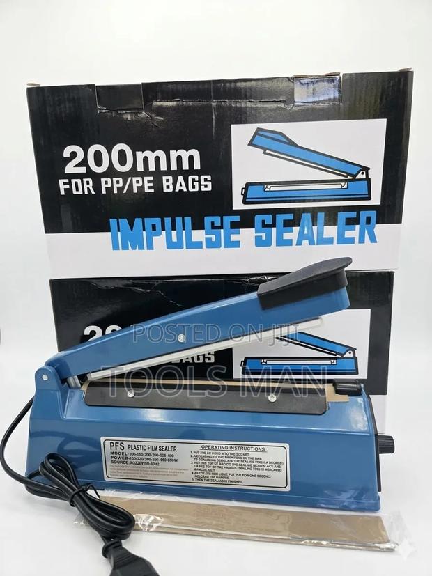200mm Impulse Sealer - Heavy Duty Plastic Bag Heat Sealing Machine.