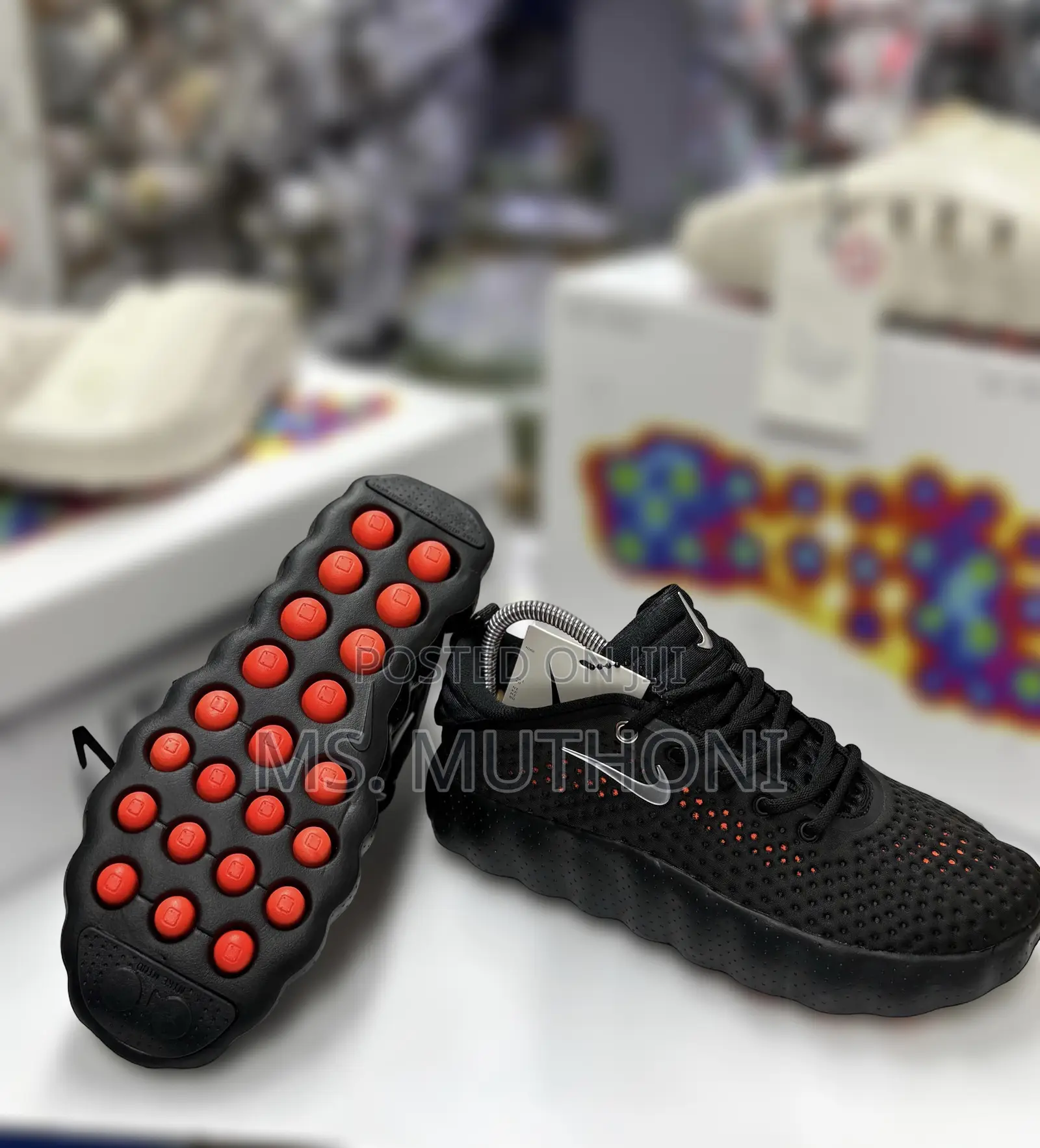 The Nike Mind 002 "Black Hyper Crimson" Pregame Shoes.  40-45