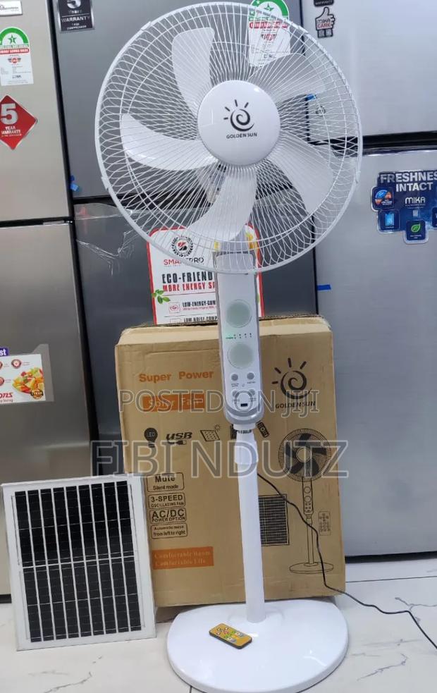 15w White Solar Fancy Fan/No Power Needed - main view