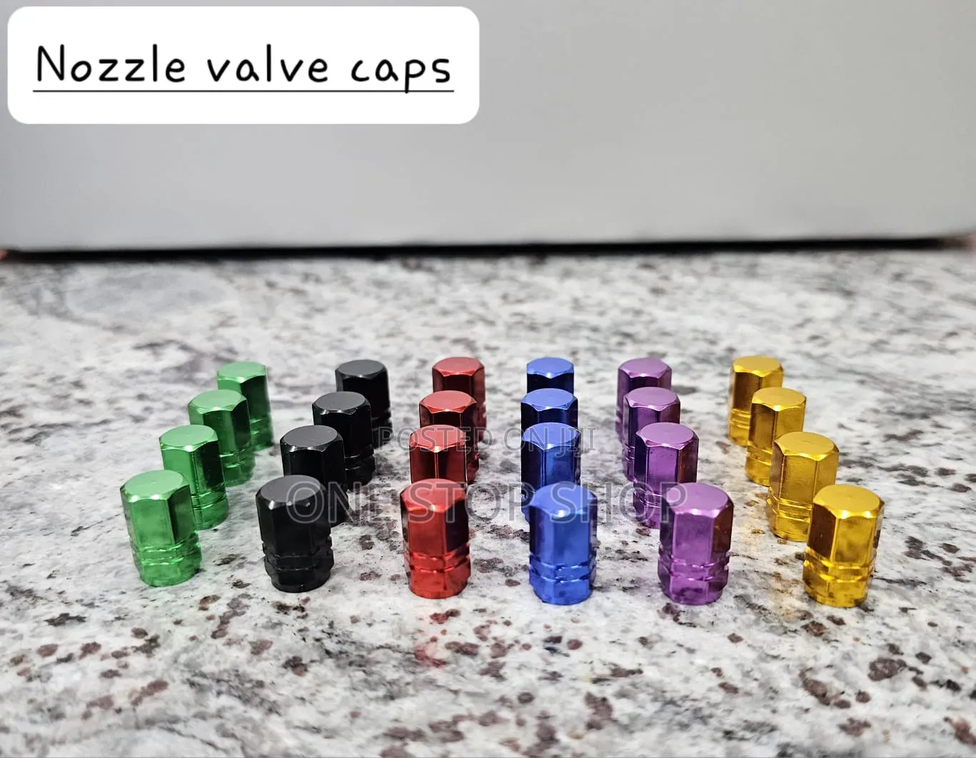 Universal Car Valve Stem Anodized Valve Caps 4pc