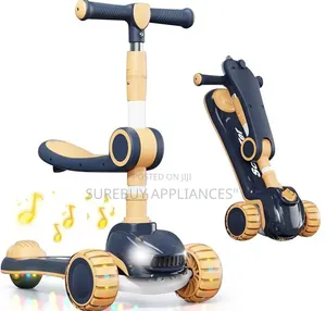 Foldable Scooter With Adjustable Seat Durable Wheels