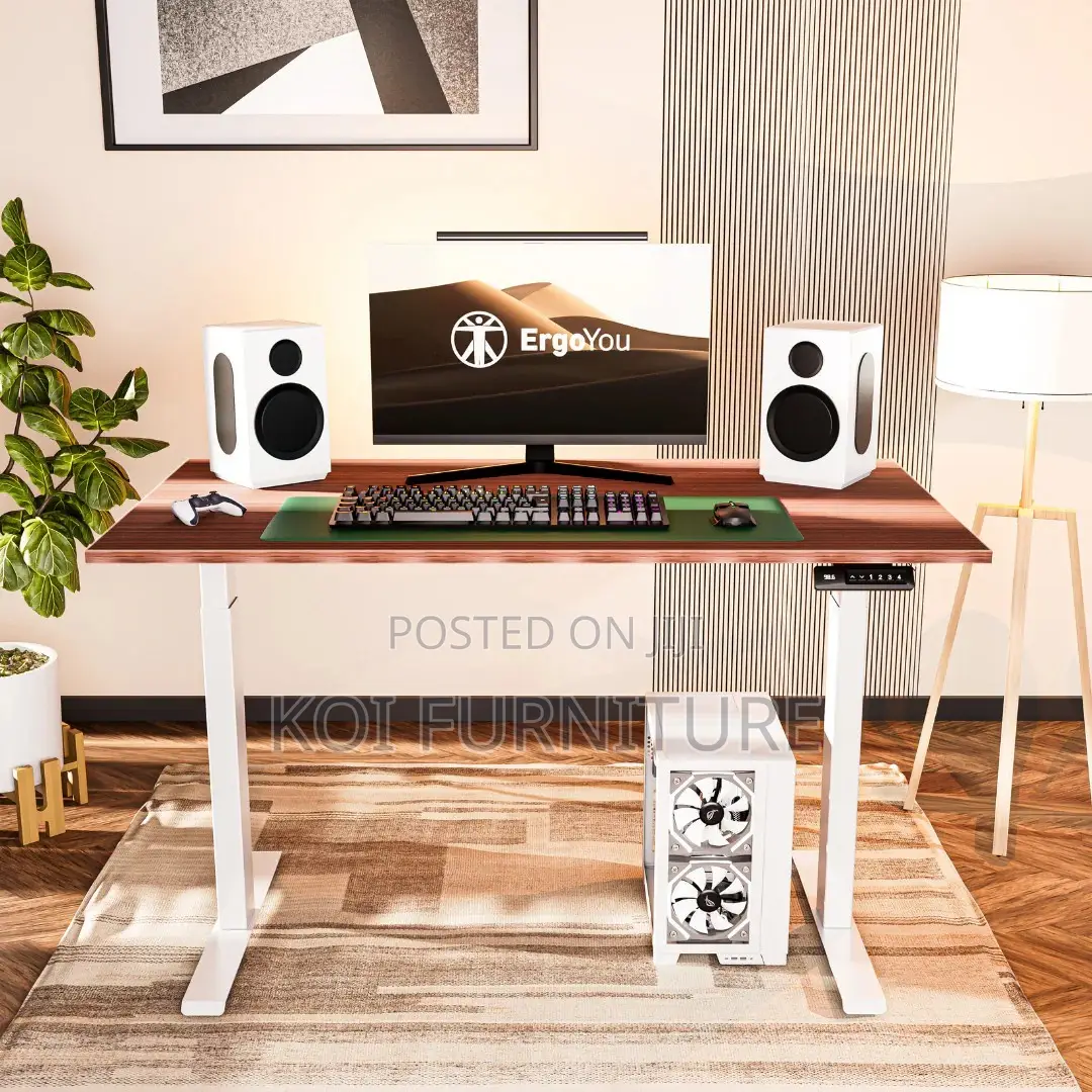 Office Desk; 1.4 Meters Electric Ergonomic Adjustable Table Desk