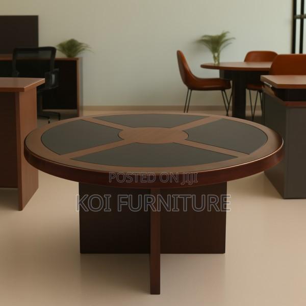 Boardroom Table; Round Executive Meeting Boardroom Table - thumbnail 4