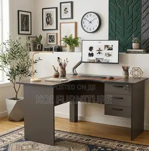 Office Desk; 1.2 Meters Round Curved Home Office Desk