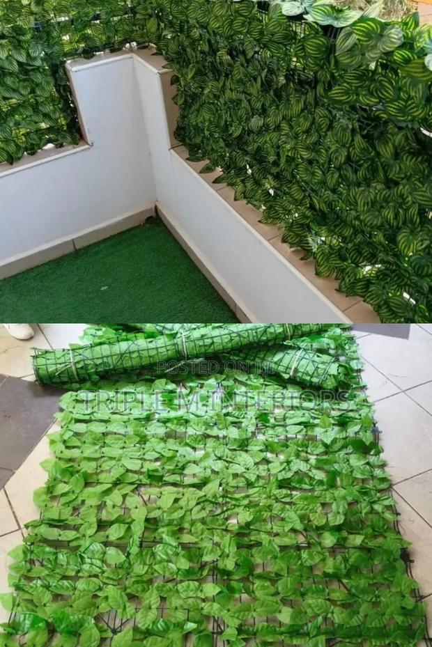 Apartment-Friendly Zip-Tie Greenery Screen - main view