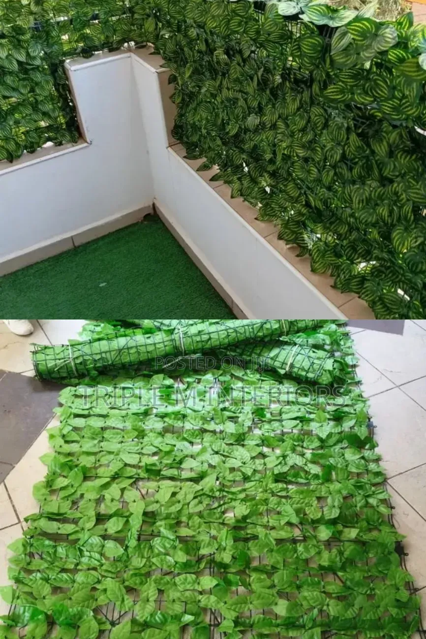 Apartment-Friendly Zip-Tie Greenery Screen