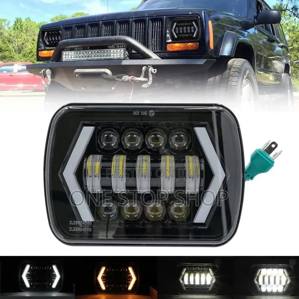 7*6invh Led Headlights With Built in Daytime Running Lights