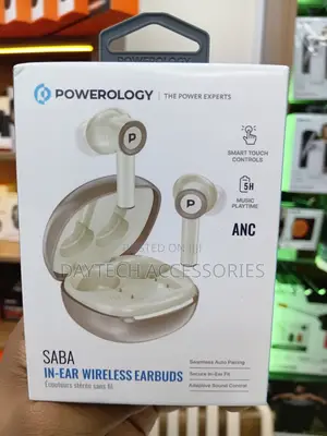 These Are the Powerology Saba in-Ear Wireless Earbuds - Beige