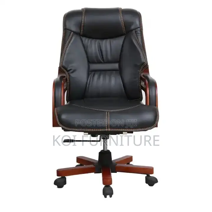 Office Chairs; Leather Executive Reclining Senior Office Chair