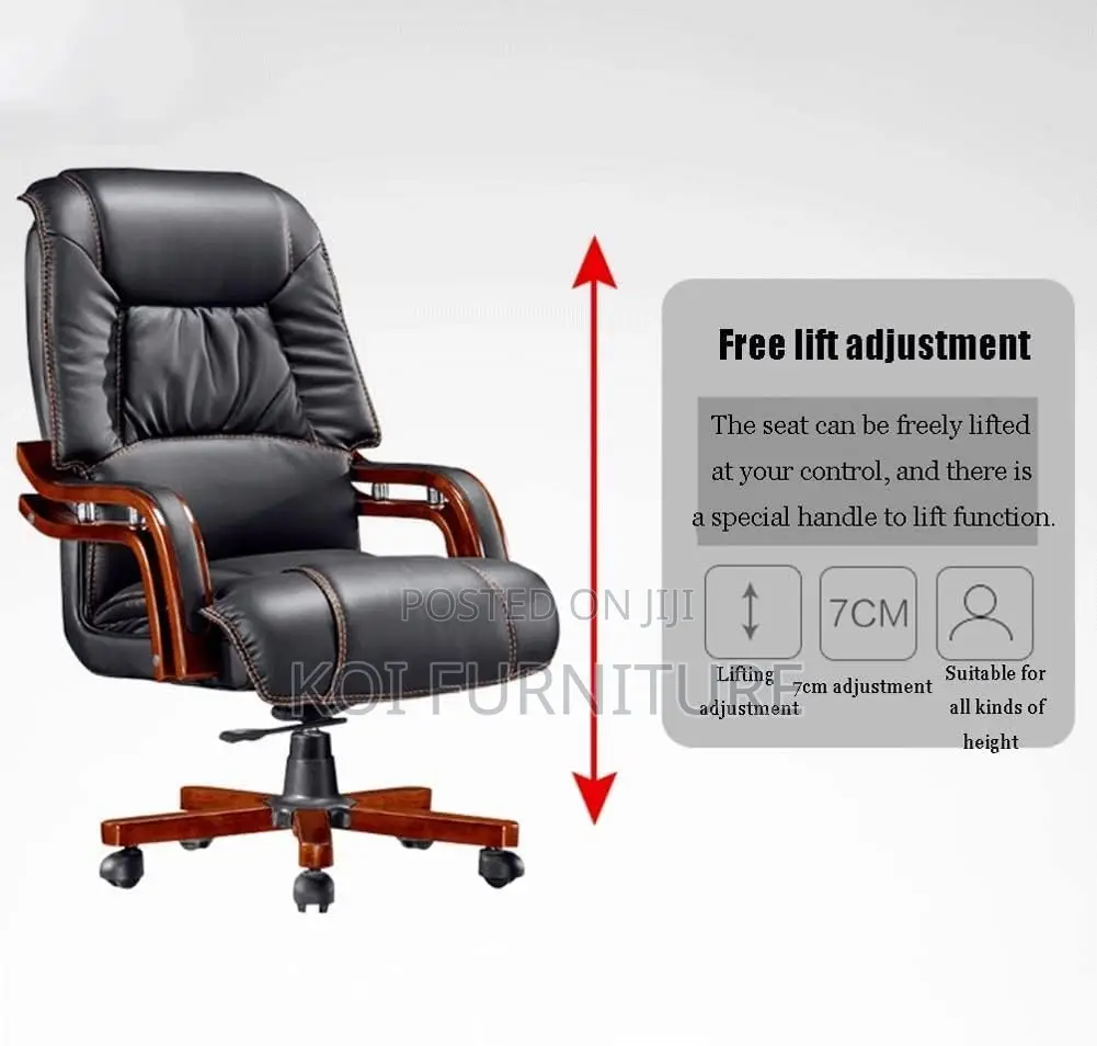 Office Chairs; Leather Executive Reclining Senior Office Chair