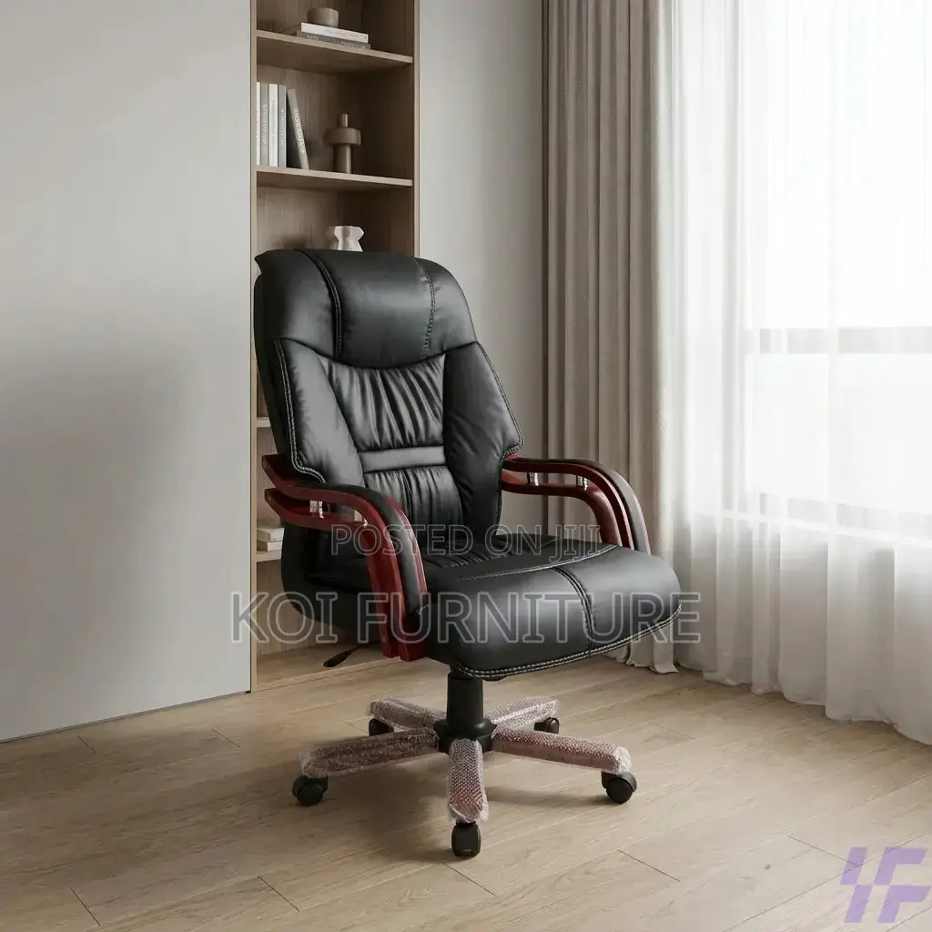 Office Chairs; Leather Executive Reclining Senior Office Chair