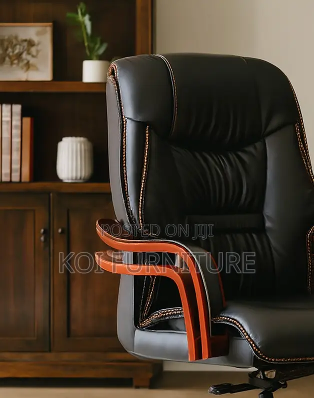 Office Chairs; Leather Executive Reclining Senior Office Chair