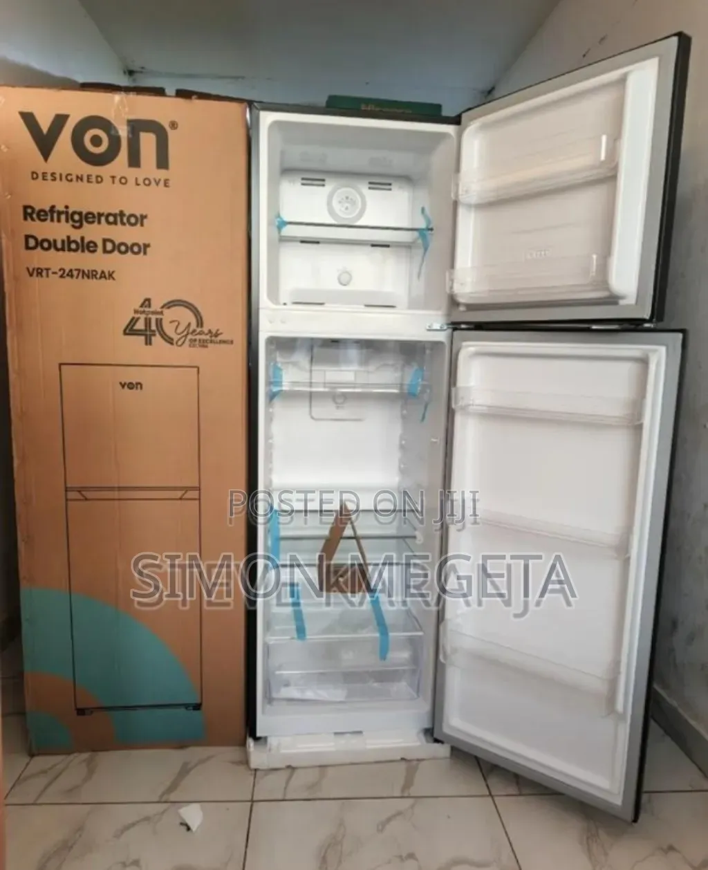 With 14months Warranty Von 334l Fridge