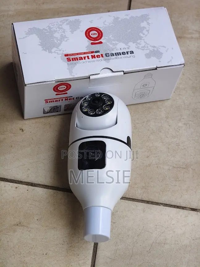 Dual Lens Bulb Camera With Two Way Audio App Control