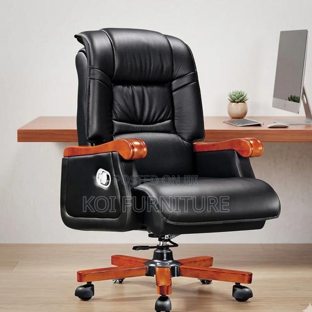 Office Chairs; Leather Executive Ceo Office Recliner Chairs - thumbnail 8