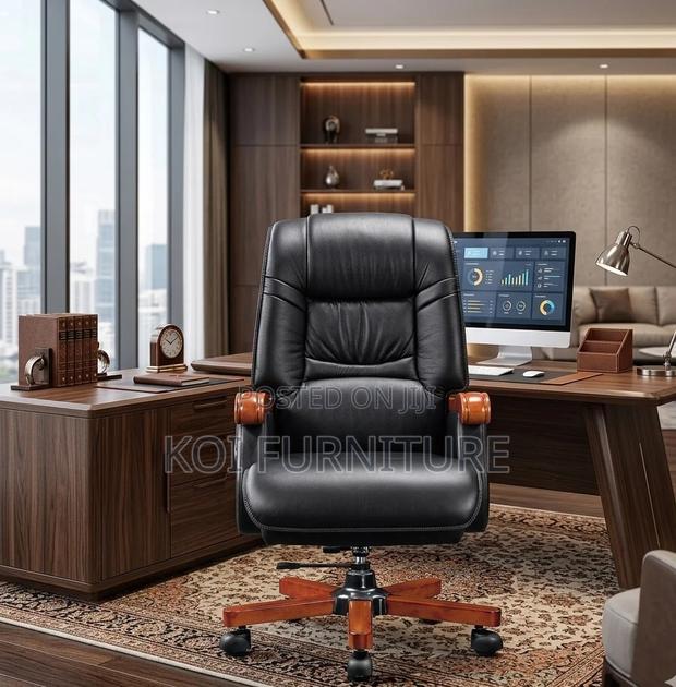 Office Chairs; Leather Executive Ceo Office Recliner Chairs - thumbnail 11