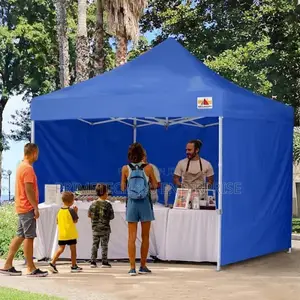 Red Gazebo Tent 3 Metres By 3 Metres