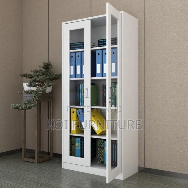 Office Cabinet; Two Doors Cabinet With Adjustable Shevles