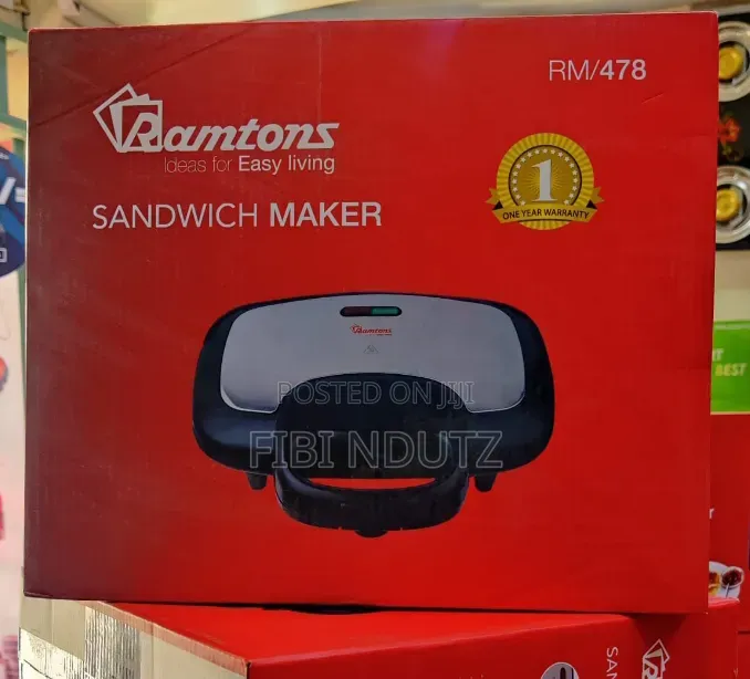 Ramtons Sandwich Making Machine/2 Slice Sandwich Maker