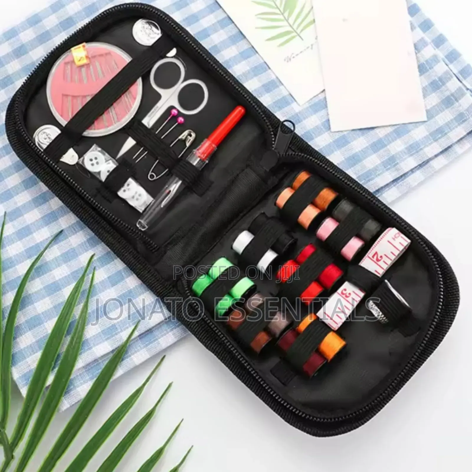 Portable 27-piece Sewing Kit Needle Thread Travel Box