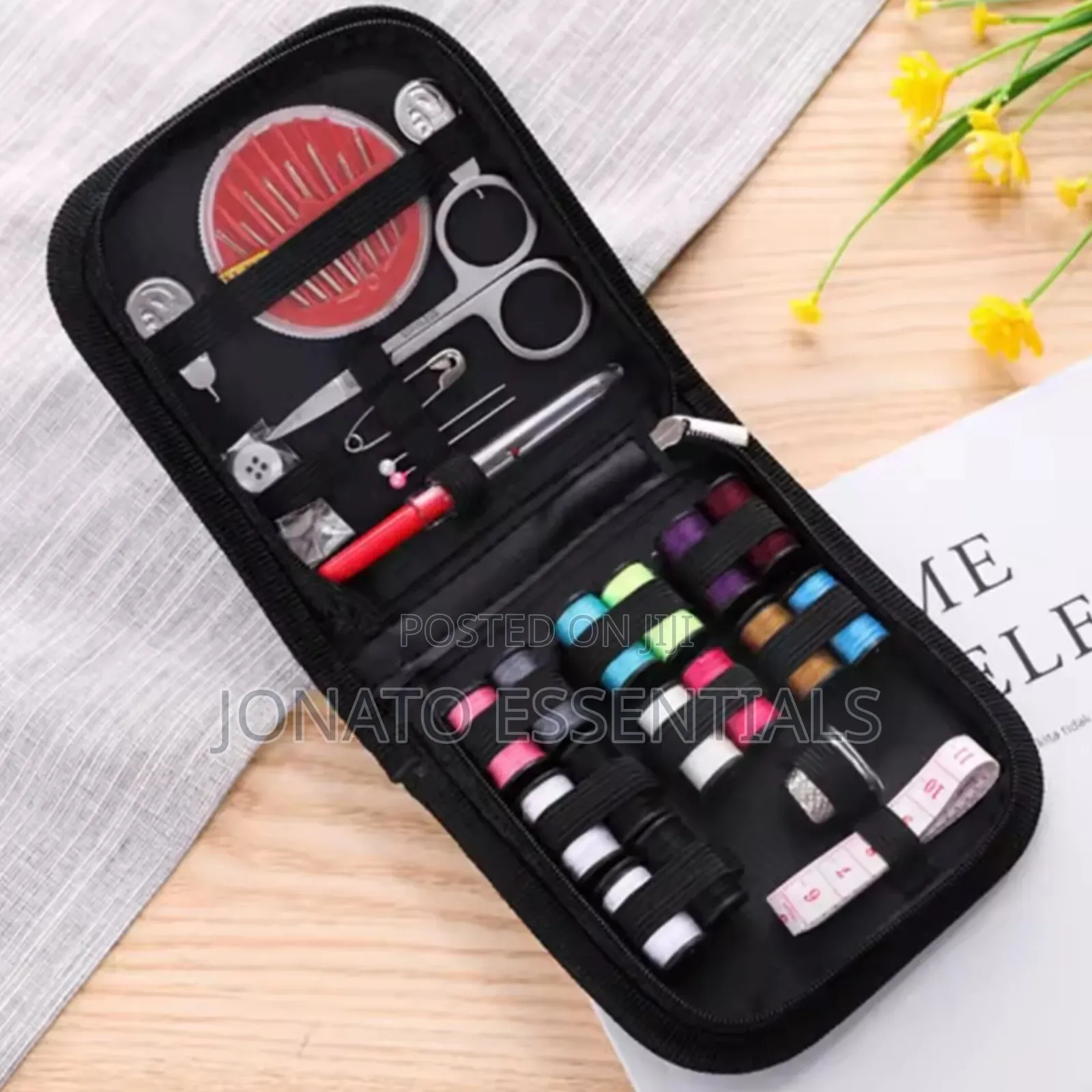 Portable 27-piece Sewing Kit Needle Thread Travel Box